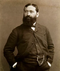 Retrato do pintor italiano Giuseppe De Nittis (1846-1884) Fotografia