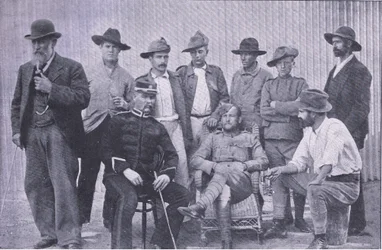 Prisioneiros em Pietersburg Gaol, Natal
