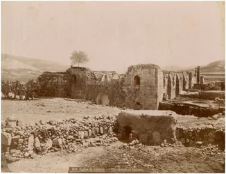 Ruínas da Igreja dos Santos Quarenta Mártires, Sebaste (Sivas), Turquia, ca. 1890