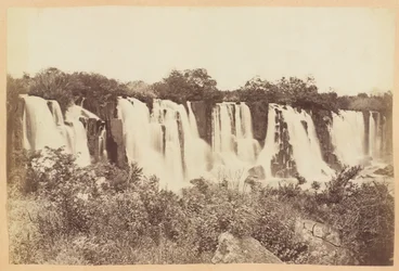 Umgeni Falls, Província de Natal, África do Sul, 1882 por volta