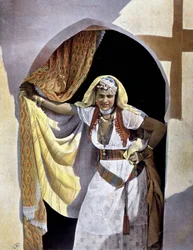 Jovem tunisiana. Fotografia 1893.