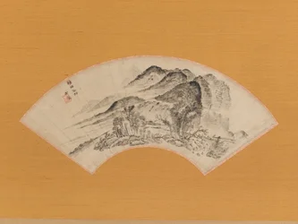 Chuva persistente sobre metade da aldeia, ca. 1815-20.