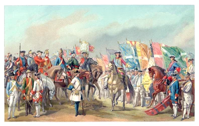 Trajes do exército francês, 1885.