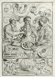 Amor mercenário, c.1511 (xilogravura)