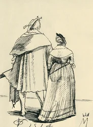 Casal andando, 1514, 1943.