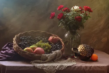 Frutas e Rosas Clássicas