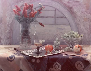 Frutas e flores vintage