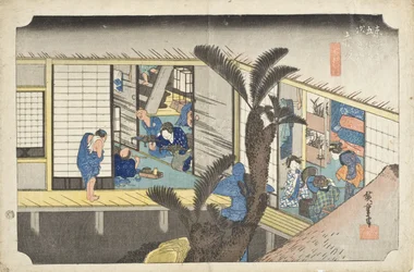 Akasaka: estalagem com criadas de servir