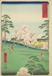 Asuka Hill na Capital Oriental (Toto Asukayama), da série "Trinta e seis vistas do Monte Fuji (Fuji sanjurokkei)"