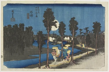 Cena do Crepúsculo, Numazu, c. 1833