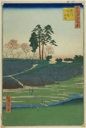 Colina Goten em Shinagawa (Shinagawa Gotenyama), da série "Cem Vistas Famosas de Edo (Meisho Edo hyakkei) "v