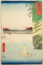 Membro do Honboku Musashi P Lovinse (Flor Musashi Honmoku), da Teseries ``Tyrty x Views Of Mount Fuji (Fuji Usaju Rokukei)