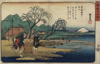 Rio Jewel of Cho_fu na província de Musashi, 1835-1837