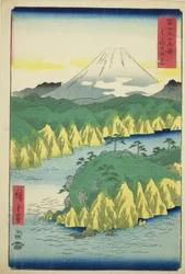 Lago em Hakone (Hakone no kosui), da série "Trinta e seis vistas do Monte Fuji (Fuji sanjurokkei)"