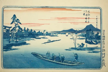 Final da primavera em Massaki (Massaki boshun no kei), da série "Vistas famosas da Capital Oriental (Toto meisho)"