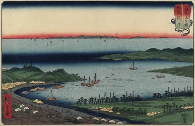 Niigata na província de Echigo, agosto de 1858