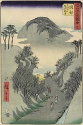 No.22 Monte Utsu, Okabe, julho de 1855