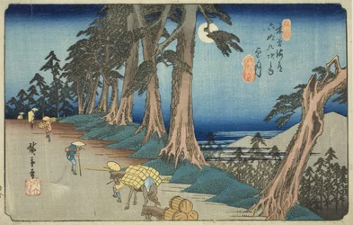 do. 26: Mochizuki, da série "Shi xty-nine S ta on the kisokaid (kisokaido rokujukyutsugi no uchi)"