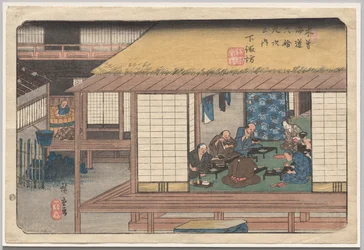 Shimosuwa, da série Sixty-Nine Stations of the Kisokaidō