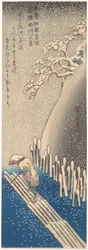 O rio Sumida na neve, da série «Lugares famosos de Edo nas quatro estações»