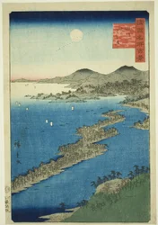 Amanohashidate na Província de Tango (Tango Amanohashidate), da série "Cem Vistas Famosas nas Várias Províncias (Shokoku meisho hyakkei)"