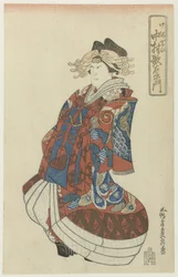 Nakamura Utaemon como cortesã