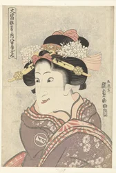 Iwai Hanshiro V no papel de Yaoya Oshichi
Yaoya Oshichi (título sobre o objecto)
De peças de grande sucesso (título da série)
Oatari kyogen no uchi (título da série sobre o objecto)