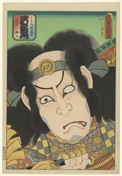 Nakamura Utaemon III no papel de Gotobei Moritsugu