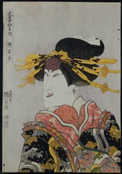 Um Okubi-E do ator Nakamura Matsue III