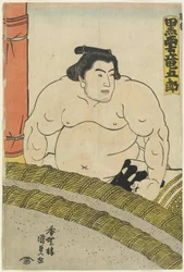 O lutador Kurokumo Tatsugoro_ do estábulo de Higo, 1830-1844