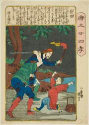 Cai Shun (Sai Jun), da série "Vinte e quatro Paragons of Filial Piety in China (Morokoshi nijushiko)"