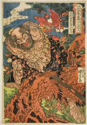 Lu Zhishen, originalmente chamado Lu Da (Kaosho Rochishin shomei Rotatsu), da série "Cento e Oito Heróis da Margem Popular da Água (Tsuzoku Suikoden goketsu hyakuhachinin no hitori)"