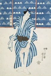 Retrato de Tunagore (impressão em bloco de madeira)