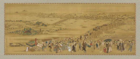 Ponte Ryogoku, período Edo, início do século XIX.