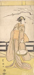 Nakayama Tomisaburo num Papel Feminino, ca. 1790-1825.