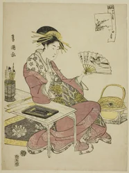 O Quarto Mês (Shi gatsu), da série "Fashionable Doze Meses (Furyu junikagetsu)"