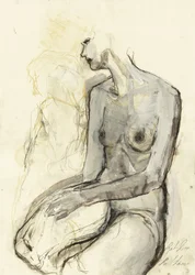 Nu feminino contemplativo