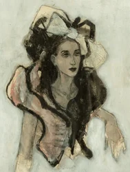 Retrato de moda elegante