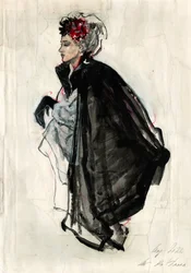Capa preta para mulher elegante