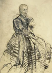 Retrato de uma mulher elegante