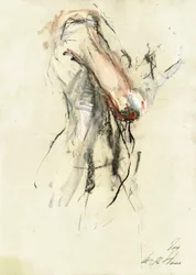 Desenho de nu expressivo