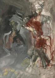 Figuras vermelhas expressivas