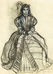 Mulher de fantasia gótica