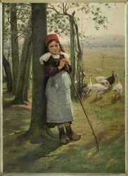 A menina do ganso, ca 1885.
