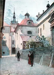Jirska Ulice, Praga, ilustração de 