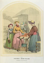 Vendedor de Pain d&39;Epices no norte da Holanda