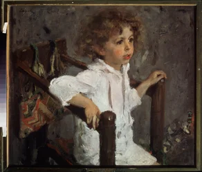 Retrato de Mika Morosov. Pintura de Valentin Alexandrovich Serov (1865-1911), óleo sobre tela