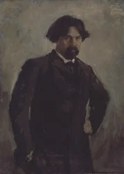 Retrato do artista Vasily Surikov 1848-1916