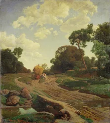 Paisagem com Haywagon, c.1858