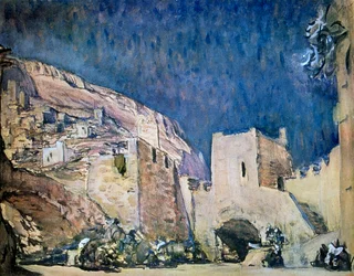 Cenografia para a Ópera Judith de Alexander Serov, 1907